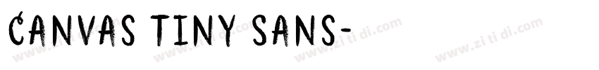 Canvas Tiny Sans字体转换 Canvas Tiny Sans字体转换